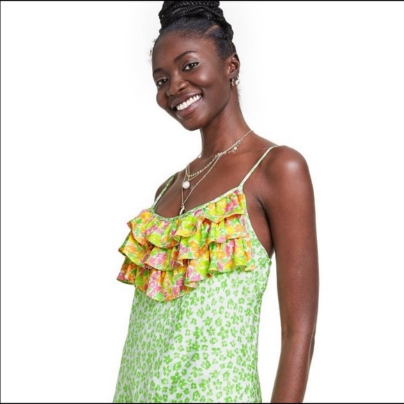Target x Rixo Ruffle Slip Dress - Picture 4 of 10